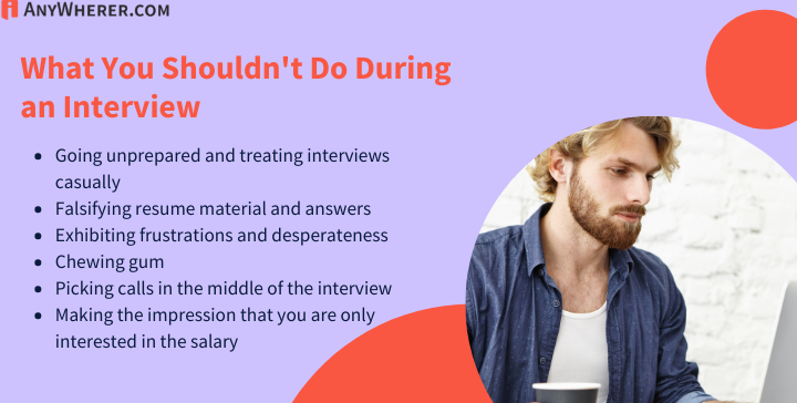 what not to do during a job interview