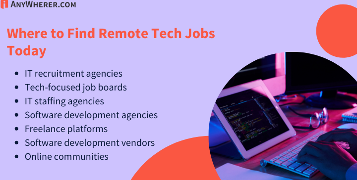 where to find tech companies that allow remote work