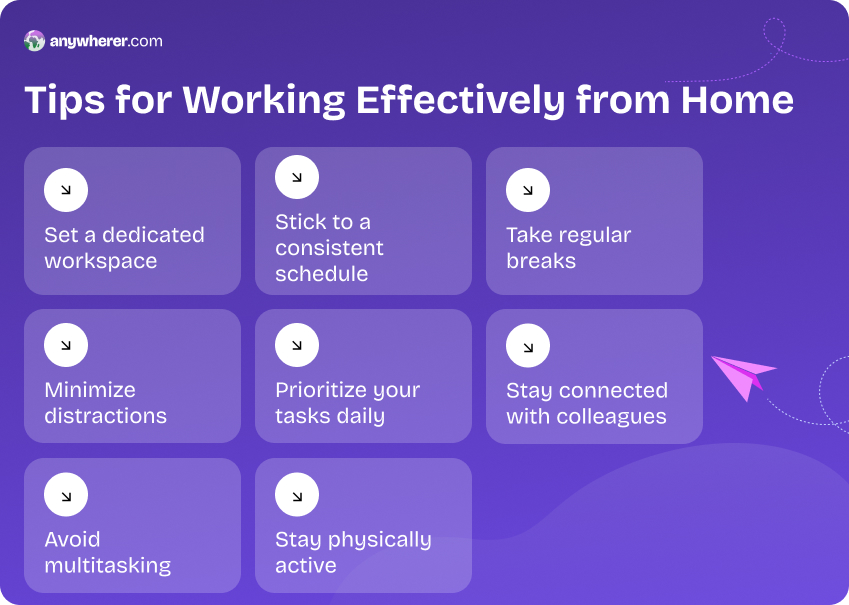 key tips on how to work from home effectively