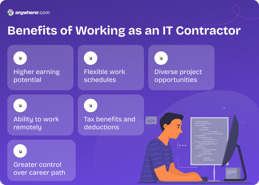 pros of working as an it contractor