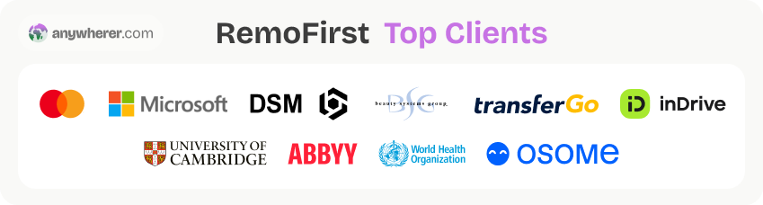 remofirst eor top clients